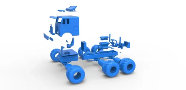 Diecast Monster truck 6x6 Scale 1:25 — Фото 23 из 31