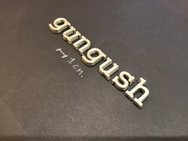 GUNGUSH Font lowercase 3D letters STL file — Image 4 of 4