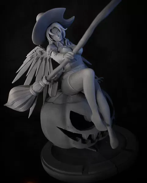 Witch Mercy Overwatch Mercy Figure Print Model 3D STL — Фото 3 из 4