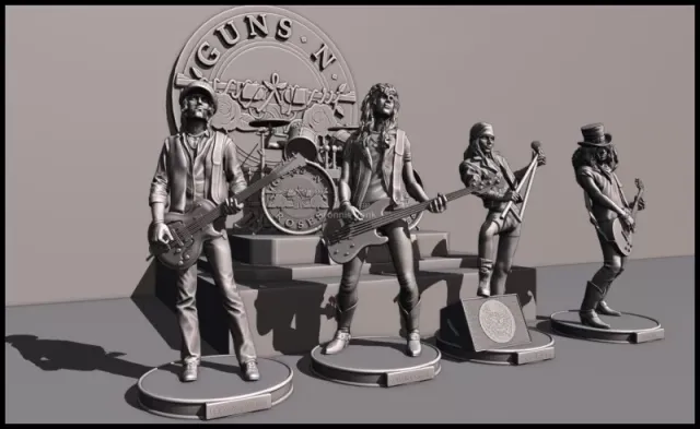 Axl Rose GNR - 3d printing — Фото 12 из 14