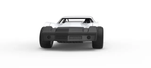 Vintage Dirt late model Race car Version 3 Scale 1:25 — Фото 6 из 29