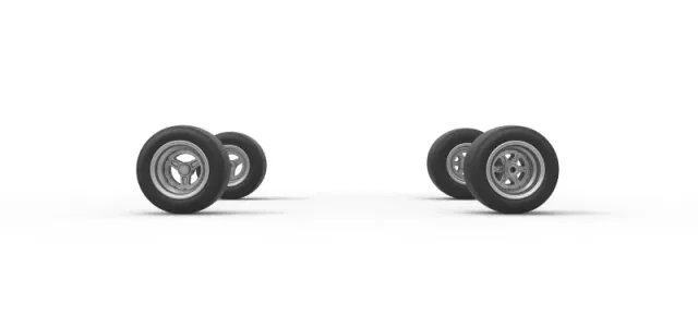 Wheel set of Pavement 600 Micro sprint car Scale 1:25 — Image 4 of 10