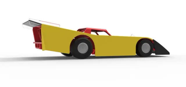 Vintage Dirt late model Race car Version 5 Scale 1:25 — Фото 21 из 30