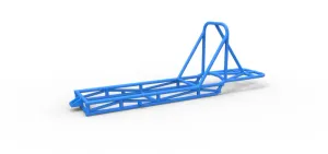 Frame of old school Front engine dragster Version 4 Scale 1:25