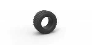 Diecast dirt dragster rear tire Scale 1 to 25