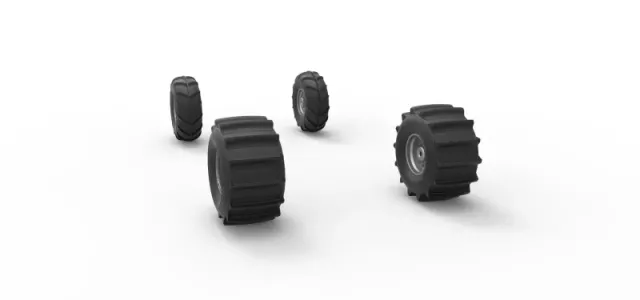 Wheel set of Mud dragster Version 1 Scale 1:25 — Image 9 of 12