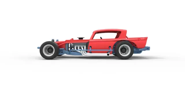 Vintage Asphalt Modified stock car V9 Scale 1:25 — Фото 9 из 29