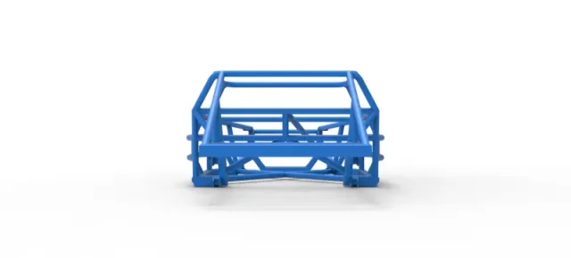 Frame of Vintage Dirt late model Race car Version 2 Scale 1:25 — Фото 12 из 15