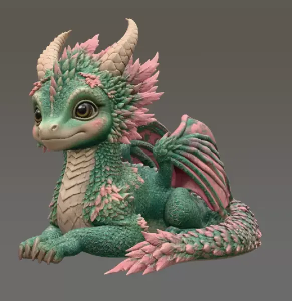 Blossom Guardian Dragon STL File for 3D Print — Фото 5 из 15
