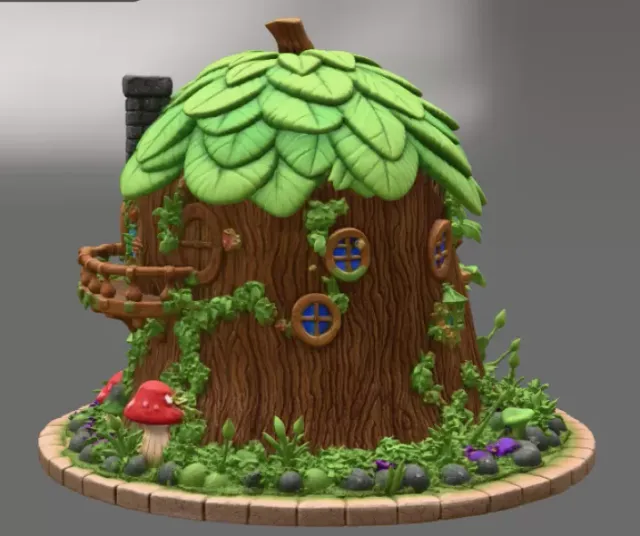 Enchanted Tree House Cottage STL File for 3D Print — Фото 8 из 16