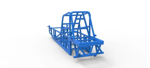 Frame of Vintage Dirt Modified stock car Version 4 Scale 1:25 — Фото 10 из 17