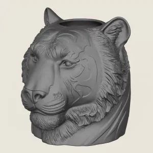 Tiger Head Plant Pot