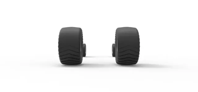 Wheel set of 2wd Pulling truck Scale 1:25 — Фото 10 из 13