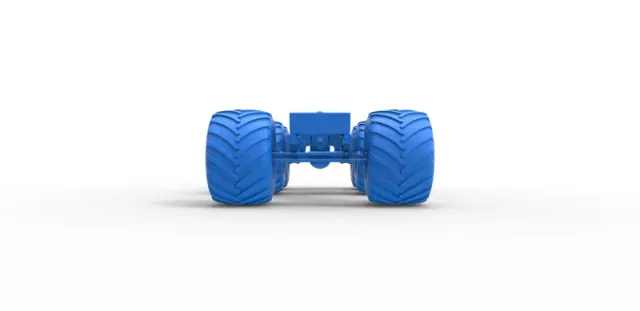 Diecast old school monster truck chassis 6x6 Scale 1:25 — Фото 17 из 31