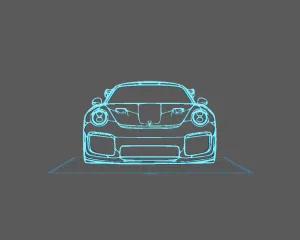 Porsche - 911 GT2 RS Wall Art