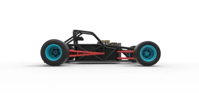Supermodified front engine race car Base Version 2 Scale 1:25 — Фото 22 из 31