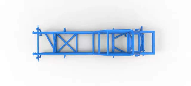 Frame of Vintage Dirt Modified stock car Version 4 Scale 1:25 — Фото 8 из 17