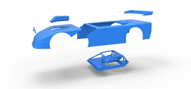 Shell of New Zealand Super Saloon race car Version 2 Scale 1:25 — Image 19 of 23