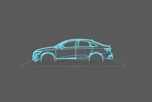 Audi - RS3 Berline Wall Art
