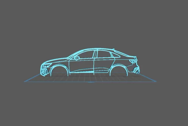 Audi - RS3 Berline Wall Art