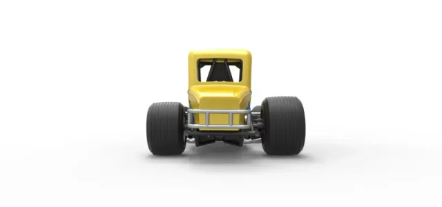 Vintage Sprint car while turning Version 2 Scale 1:25 — Фото 14 из 29