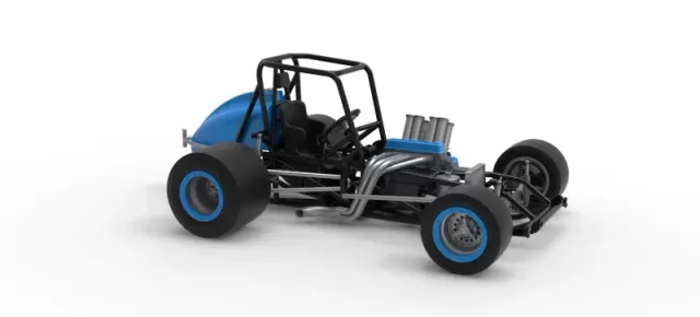 Vintage Pavement Sprint car Base Scale 1:25 — Фото 24 из 29