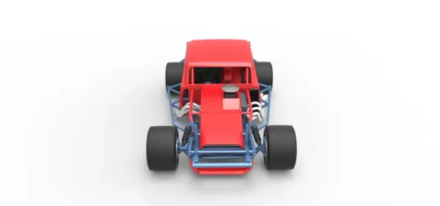 Vintage Asphalt Modified stock car V9 Scale 1:25 — Фото 8 из 29