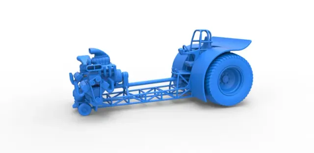 Diecast Pulling tractor with 3 engines V8 Version 6 Scale 1:25 — Фото 12 из 30