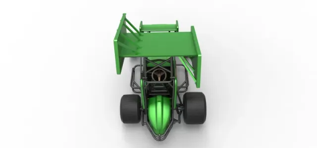 Diecast Winged Sprint car Scale 1:25 — Image 15 of 30