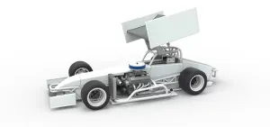Supermodified front engine Winged race car V4 Scale 1:25