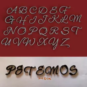 PETEMOSS uppercase 3D letters STL file