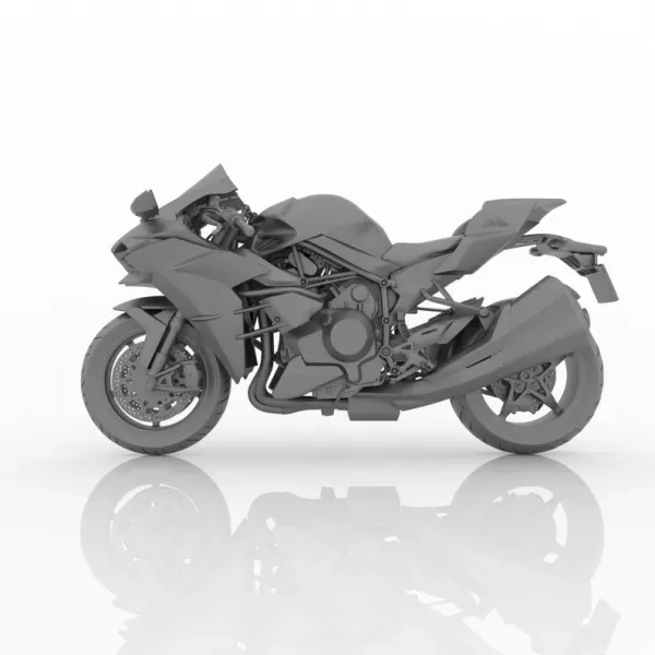 Kawasaki Ninja H2 3D Printed Motorcycle Model — Фото 7 из 8