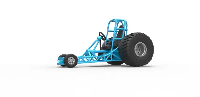 Diecast Chassis of Mini Rod pulling tractor Scale 1 to 25 — Фото 2 из 31