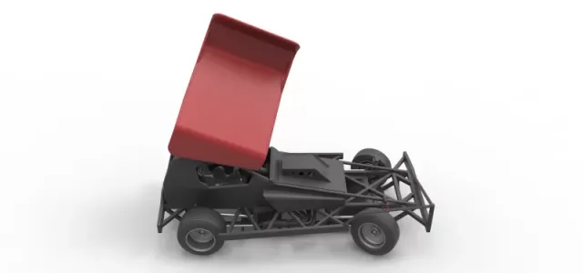 BriSCA Formula 1 Stock Car for Dirt while turning Scale 1:25 — Фото 23 из 31