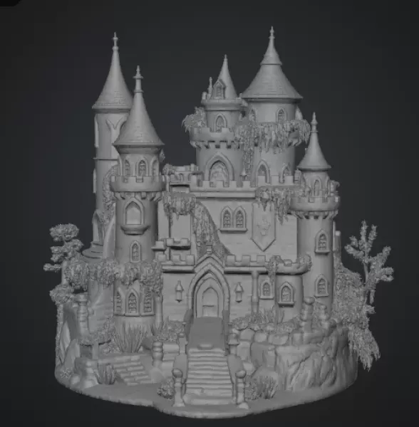 Lavender Bloom Castle STL File for 3D Print — Фото 12 из 15