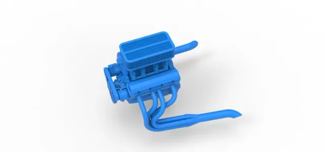Engine of Silver Crown Car Scale 1:25 — Image 2 of 19