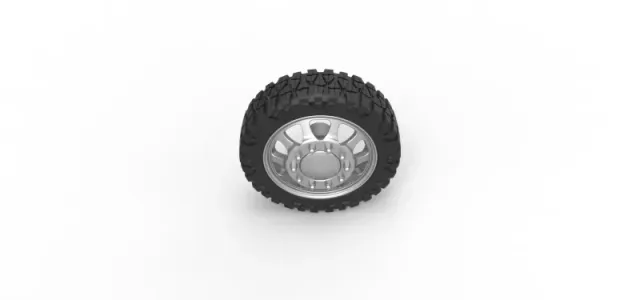Diecast Front semi wheel for pickup Version 5 Scale 1:25 — Image 6 of 12