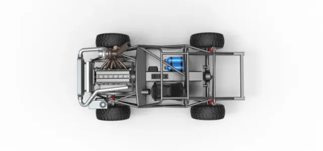 Uphill Sand Racing Dragster Base Version 2 Scale 1:25 — Фото 10 из 24