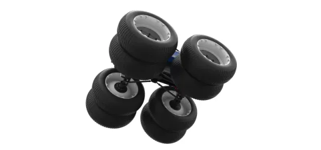 Diecast vintage Monster Truck with double wheels Scale 1:25 — Image 4 of 28