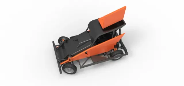 New Zealand Ministock car while turning Version 2 Scale 1 to 25 — Image 4 of 30