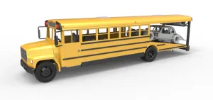 Vintage Transporter truck for Race car Version 6 Scale 1:25