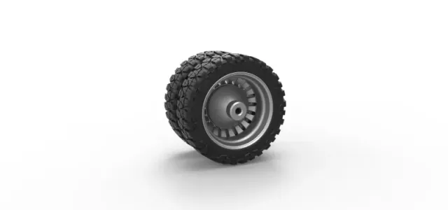 Diecast Rear semi wheel for pickup Version 12 Scale 1:25 — Фото 8 из 12