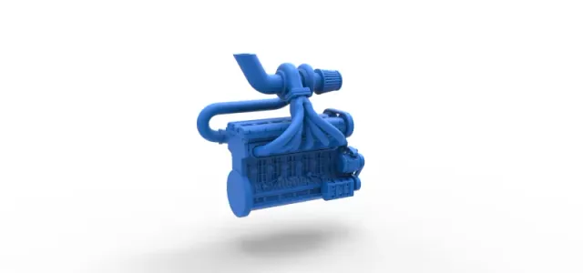 Diecast Turbo straight-six engine Scale 1:25 — Image 12 of 17