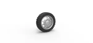 Front semi wheel for pickup Version 25 Scale 1:25