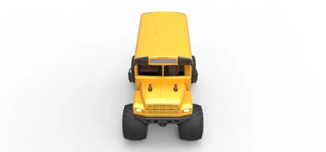 Vintage School bus Monster Truck Scale 1:25 — Фото 8 из 26