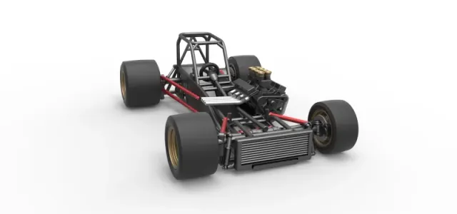 Supermodified front engine race car Base Scale 1:25 — Фото 24 из 31