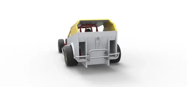 Vintage Dirt Modified stock car Version 7 Scale 1:25 — Image 14 of 27