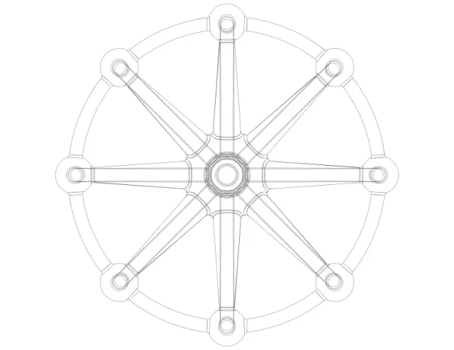 Wireframe Shape Geometric Sphere Linked — Image 6 of 7