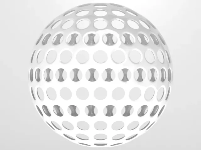 Wireframe Shape Geometric Golf Ball — Фото 2 из 7