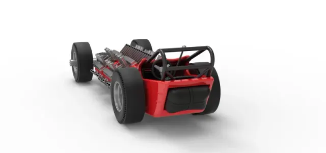 Vintage AWD Dragster Version 2 Scale 1:25 — Фото 14 из 30